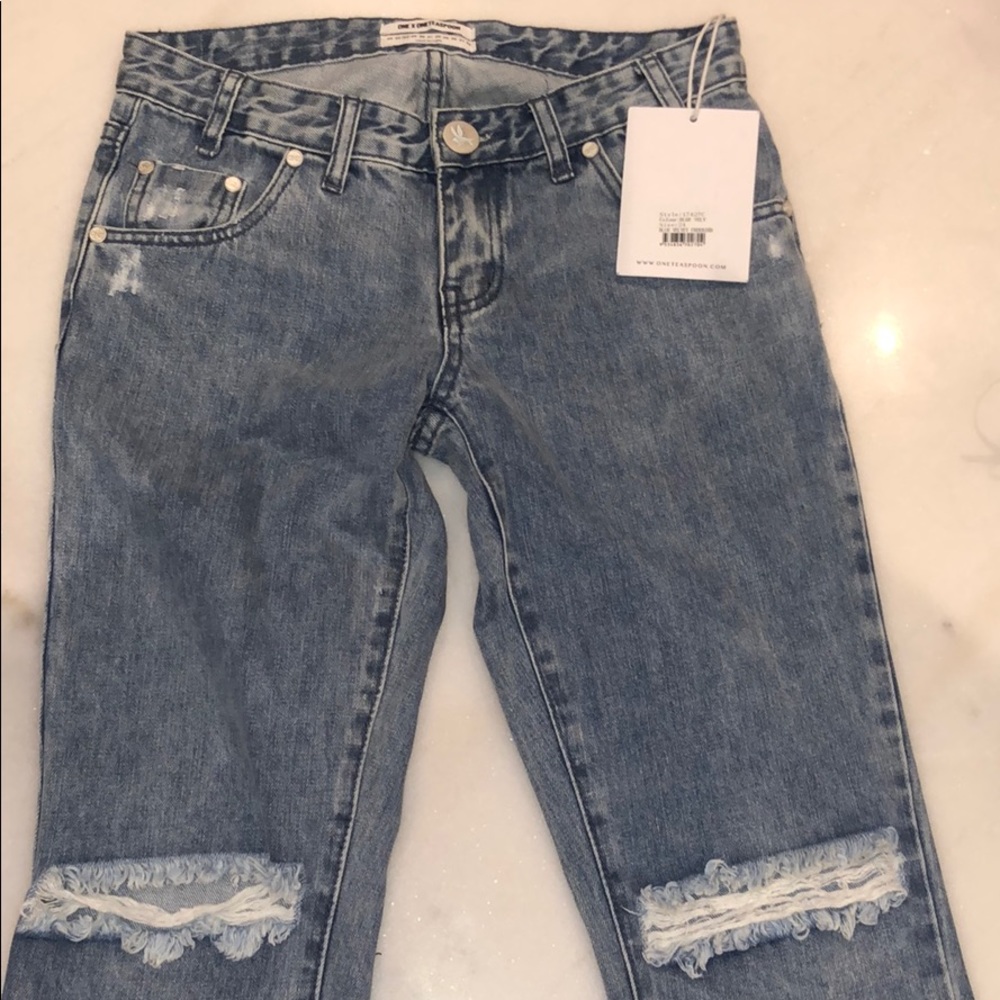 🆕One Teaspoon Freebirds Rigid Skinny Jeans Blue - Picture 7 of 7
